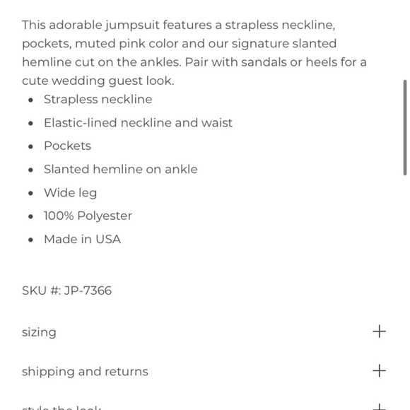 Tyche Amalfi Slanted Hem Jumpsuit size small blush color summer speckled dress​​ - Picture 16 of 16